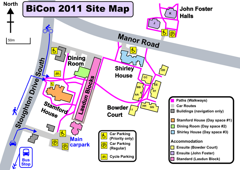 BiCon 2011 Site Map