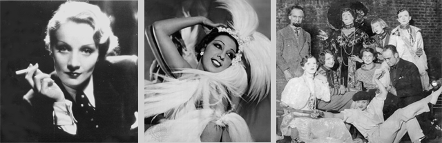 Marlene Dietrich, Josephine Baker and the Bloomsbury Group