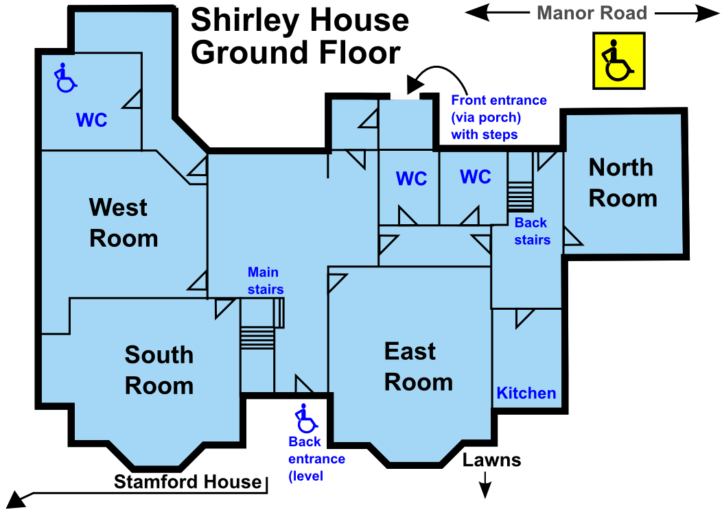 Plan of Shirley House