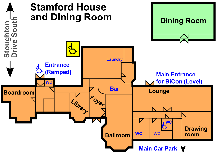 Stamford House and Dining Room Plan